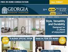Tablet Screenshot of georgiashutters.com